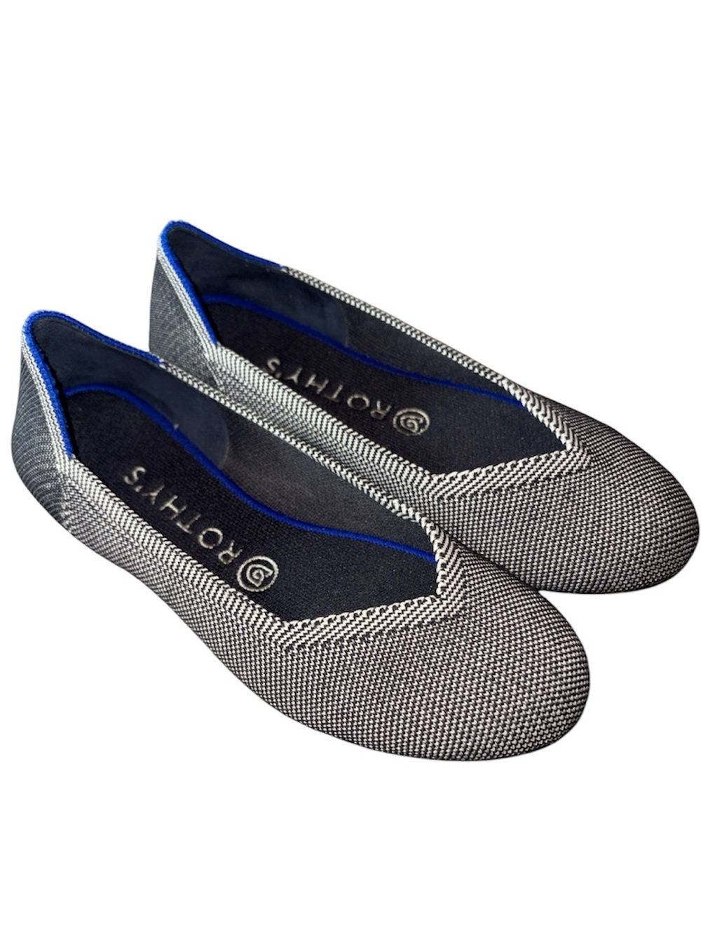 Rothy’s The Flat gray birdseye slip on flats shoes